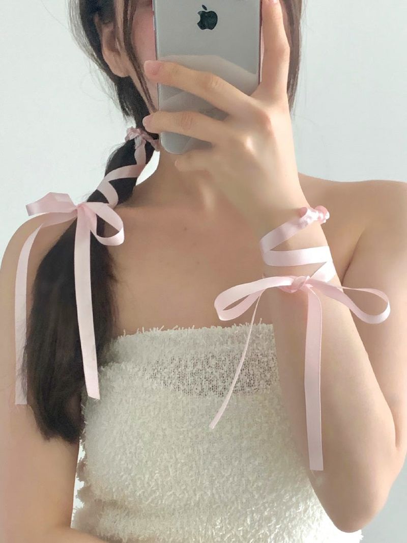 Ribbon Satin Scrunchies (5 colors)
