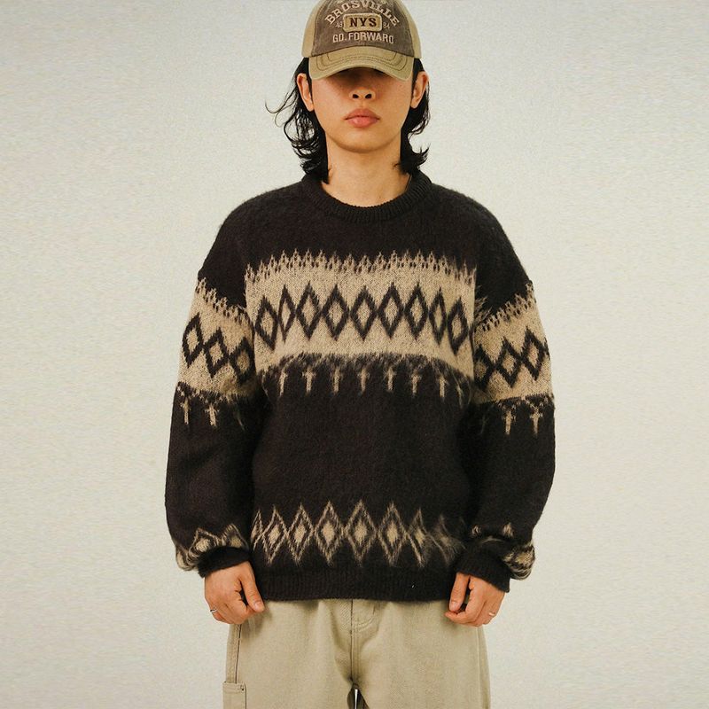 SEMIKAJI（セミカジ）の「LO Nordic Blush Knit（Tops）」