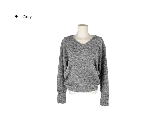 Baran Wool Loose Fit Long Sleeve Button Knit