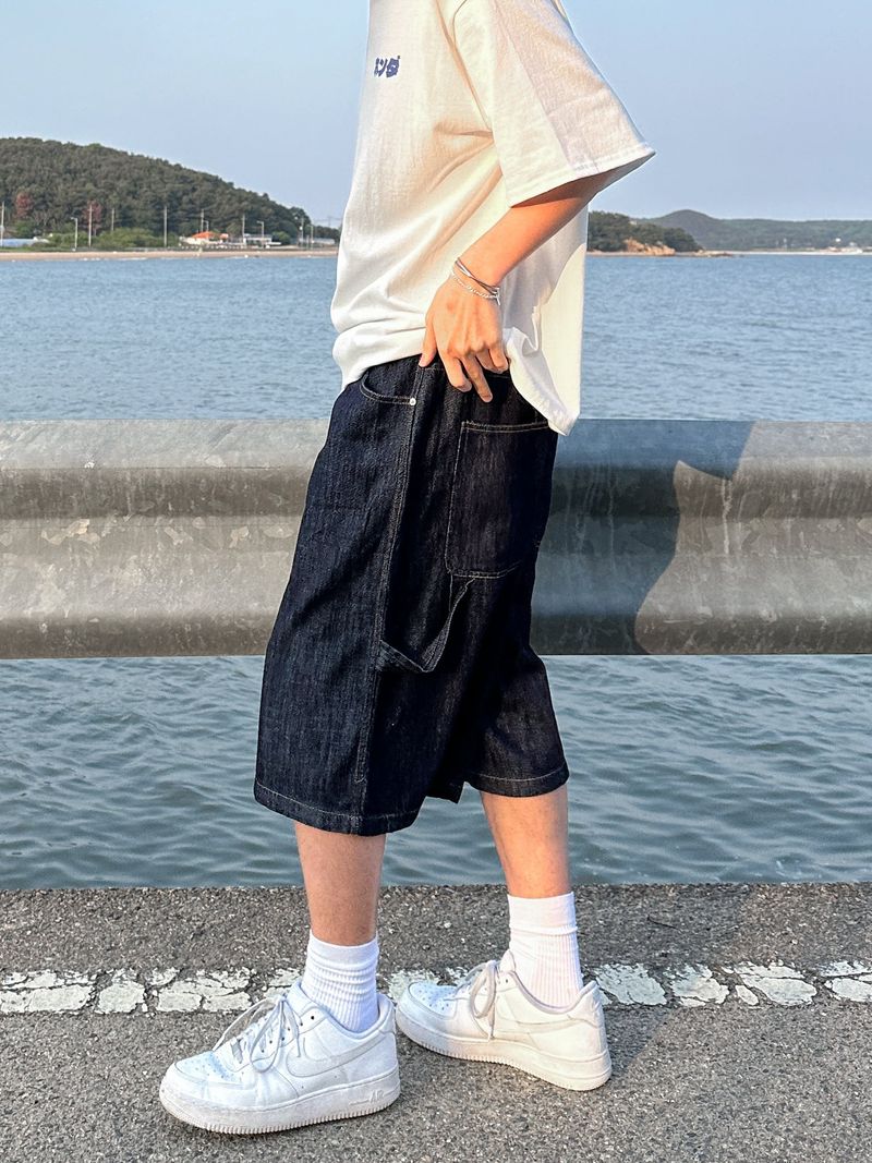 [Linen] Carpender Banding Bermuda Pants