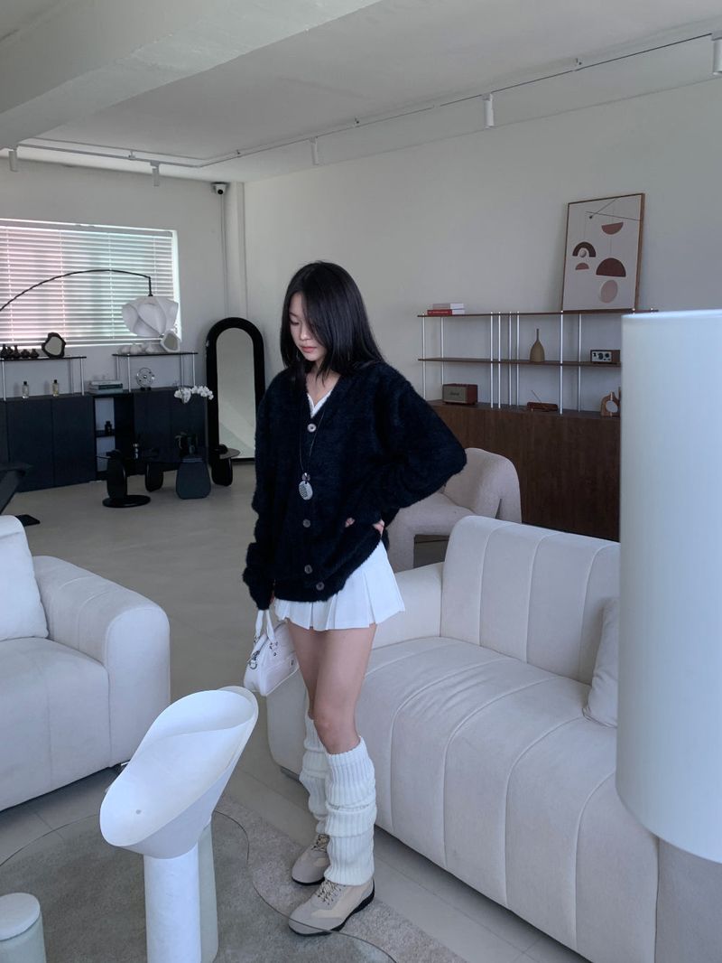 [UNISEX] Cloud Soft Angora Basic Cardigan(6color)