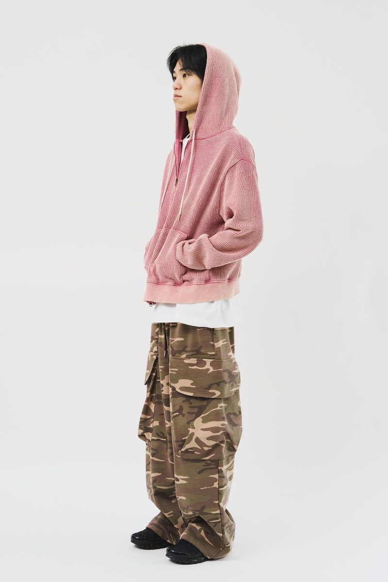 Luar Washed Knitted Zip Hoodie (3color)