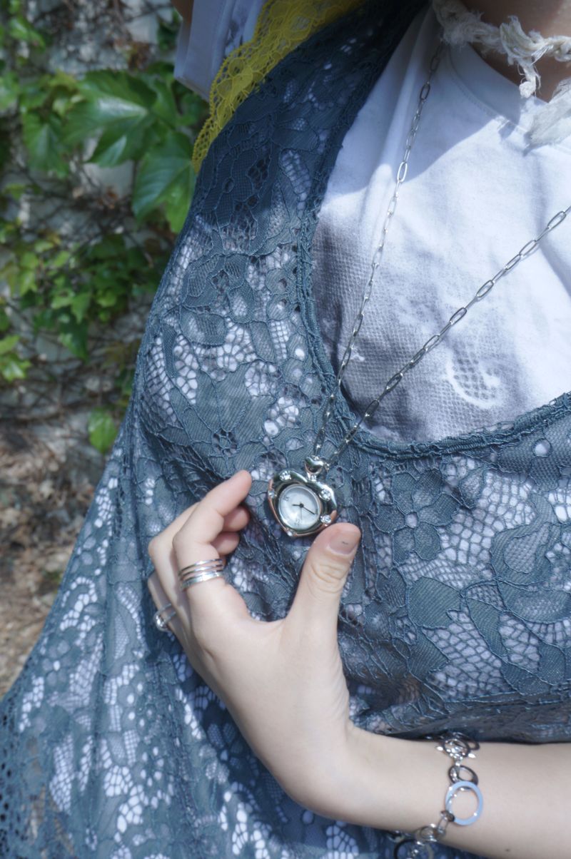 Heartbeam watch necklace