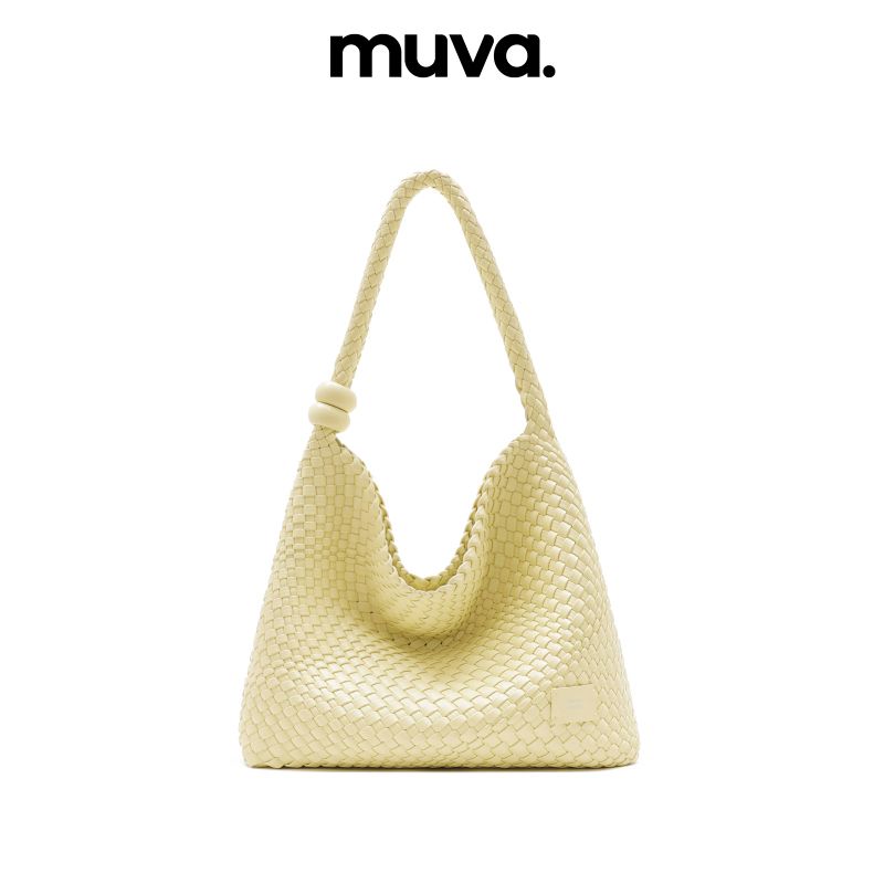 muva.（ムーヴァ）の「muva. ラージキャパシティ ウーブン トートバッグ デザイナー ショルダーバッグ サマーカジュアル バッグ（バッグ）」