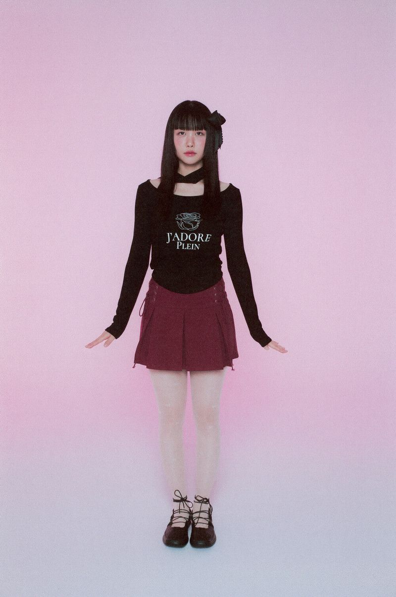 J'adore Plein Scarf T-shirts (Black)