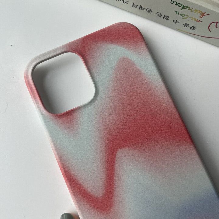 [red squiggly gradation hard case]