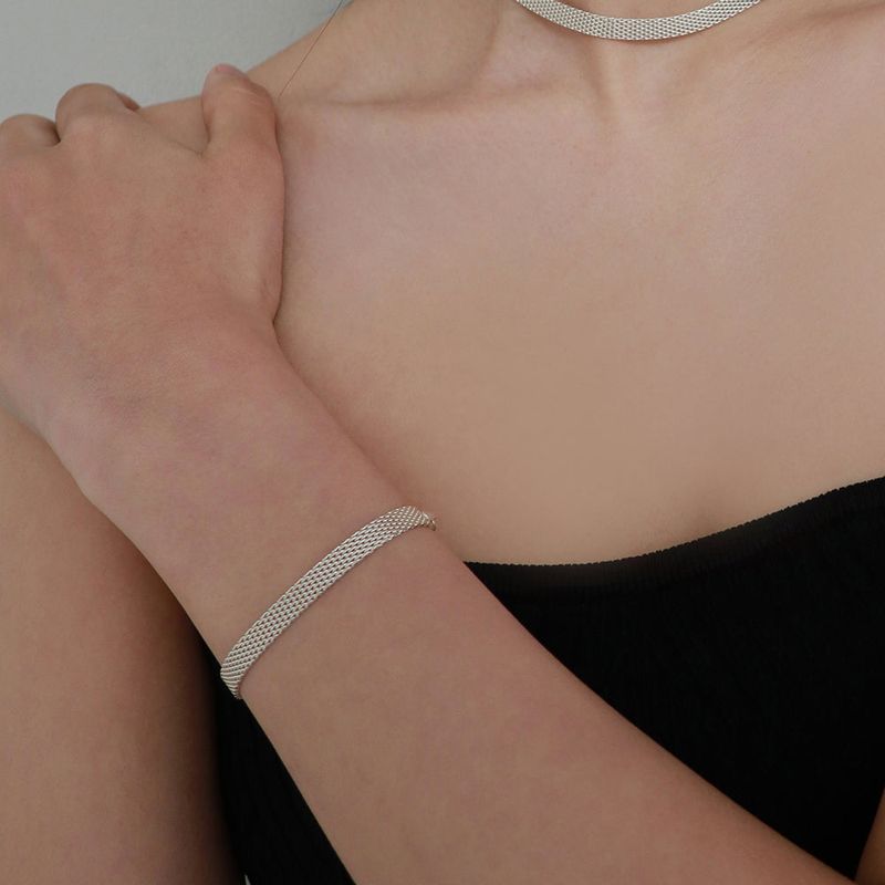 silver fabou bracelet (vermeil)