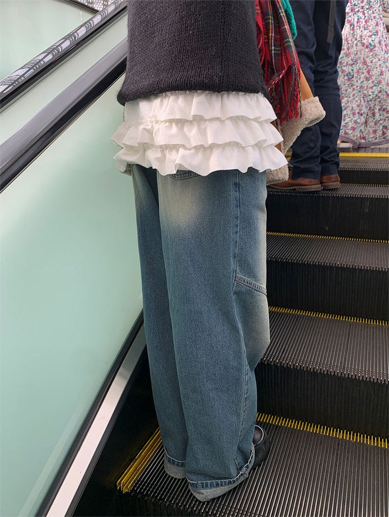 BIAS WIDE JEANS (2C)