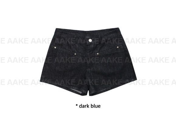 (NON-FADE) RAW DENIM SHORTS