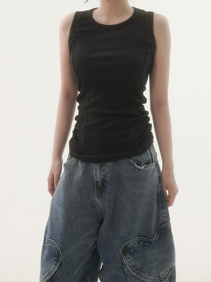 onearv（ワンアブ）の「Ribble ribbed sleeveless -4C（Tops）」