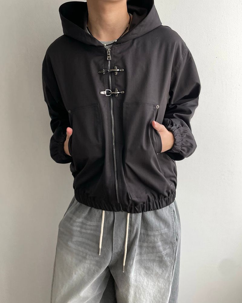 Hachi Buckle Hood Jumper