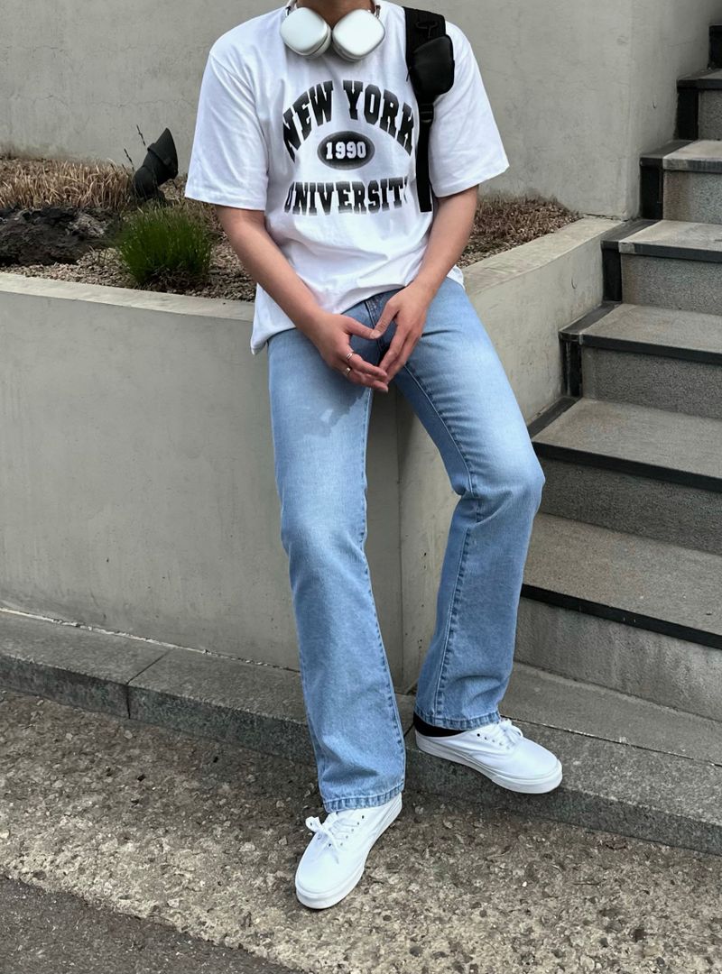NEVER SEMI DENIM PANTS(S~XL)
