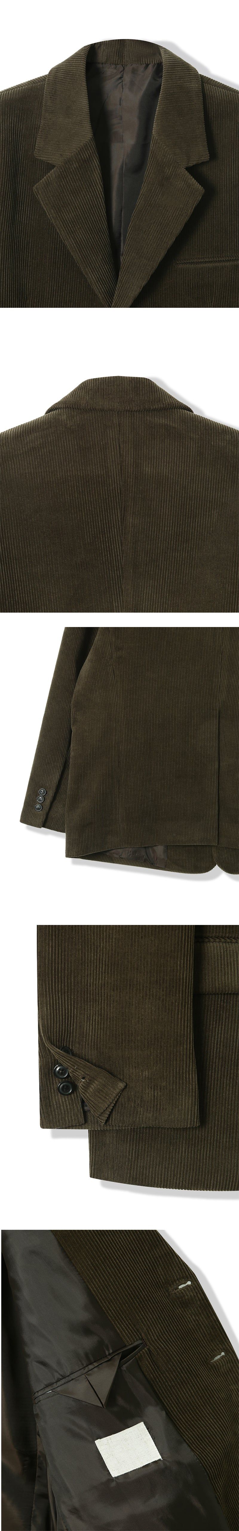[SET UP가능] Heavy corduroy overfit jacket(3color)