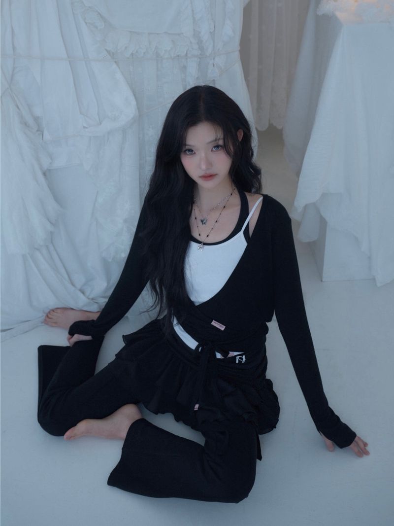 Swan Sheer Wrap Cardigan
