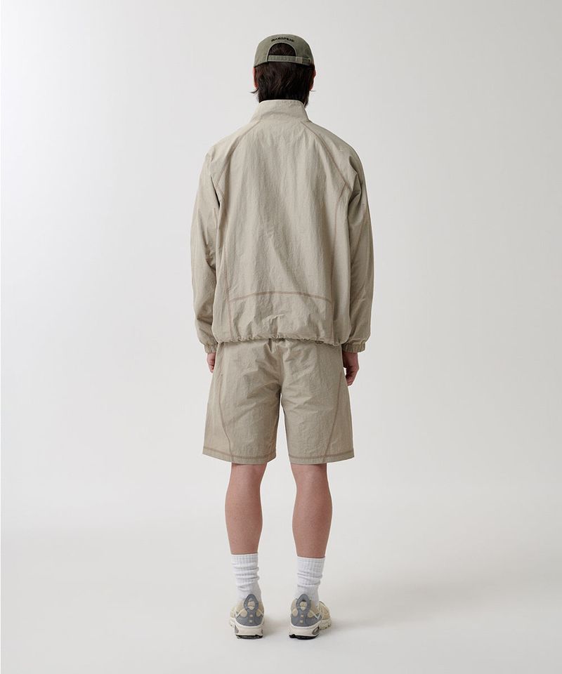 COVER STITCH NYLON TRACK JACKET