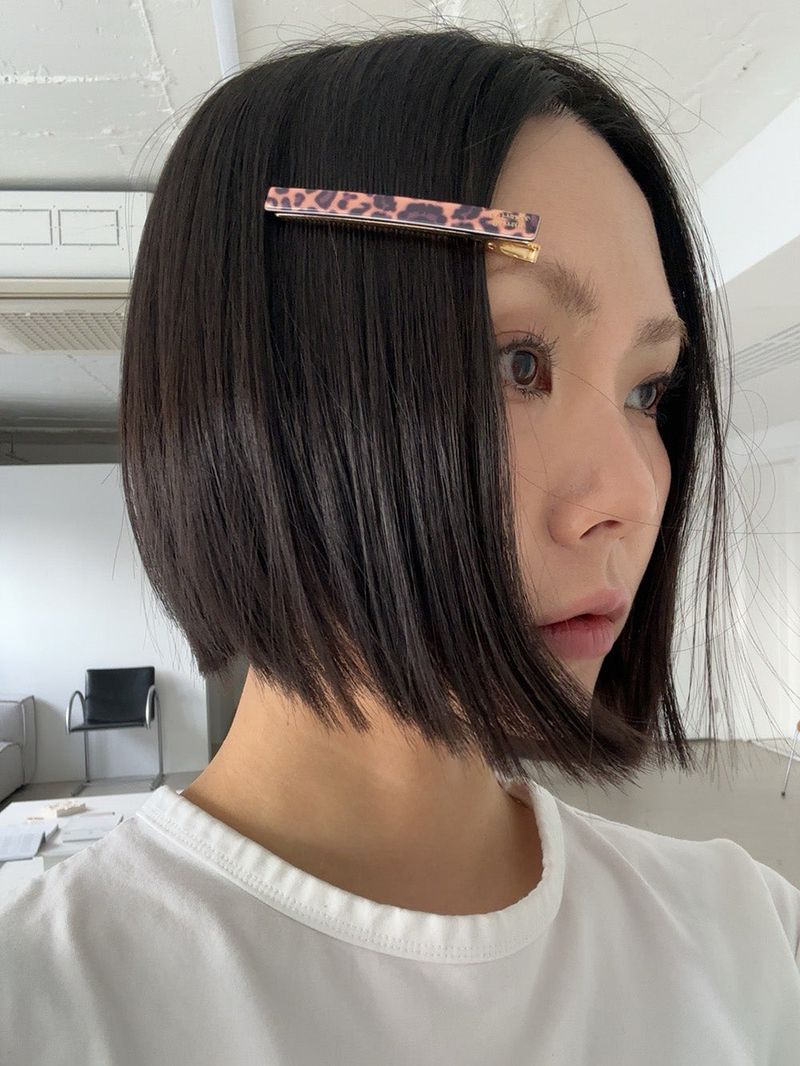 Slick leopard hair pin (2color)