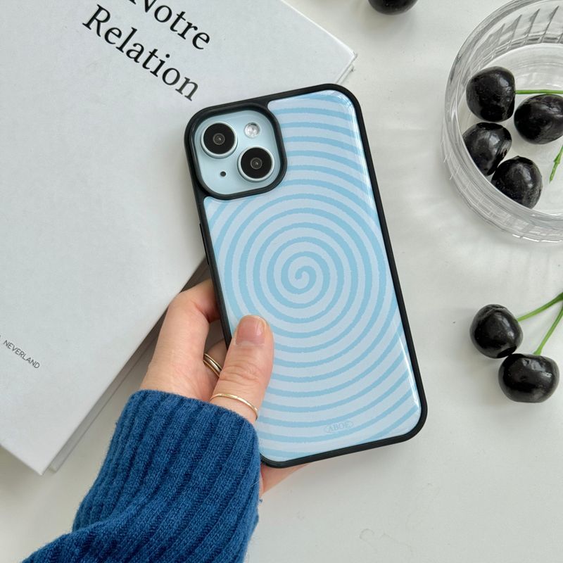 BLUE Circle EPOXY CASE