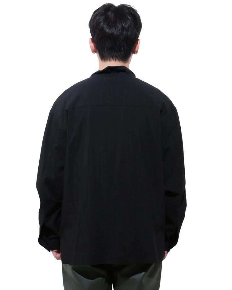モックネックシャツ-BLACK (送料込)- WooStore