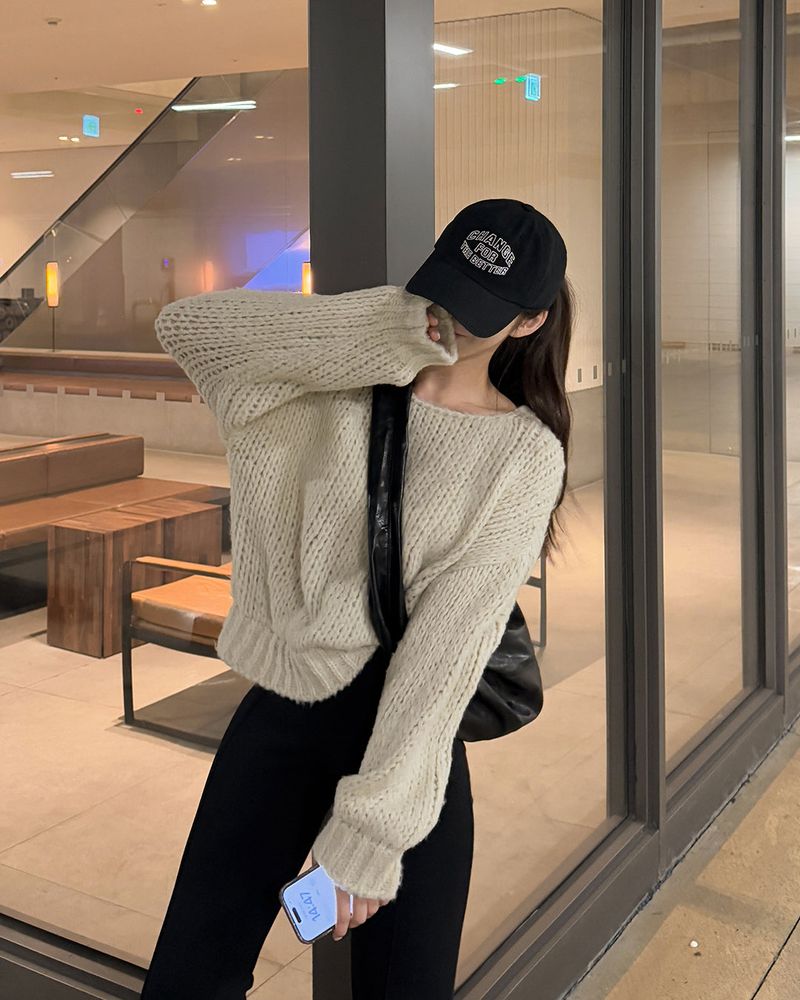 MAYBINS(メイビンス)の「Cela Loose Fit Boat Neck Knitwear(Tops)」