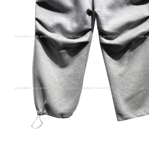 Fit double knee wide cotton training pants