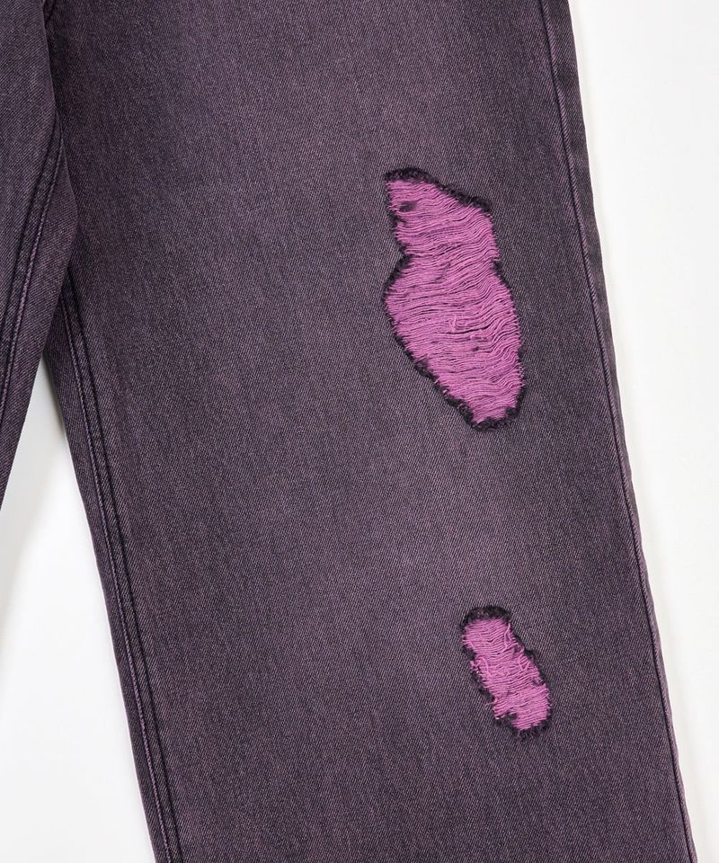 MP TWO TONE DAMAGE DENIM PANTS