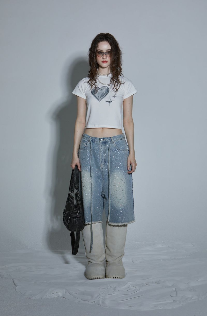 DIA BERMUDA PANTS -LIGHT BLUE
