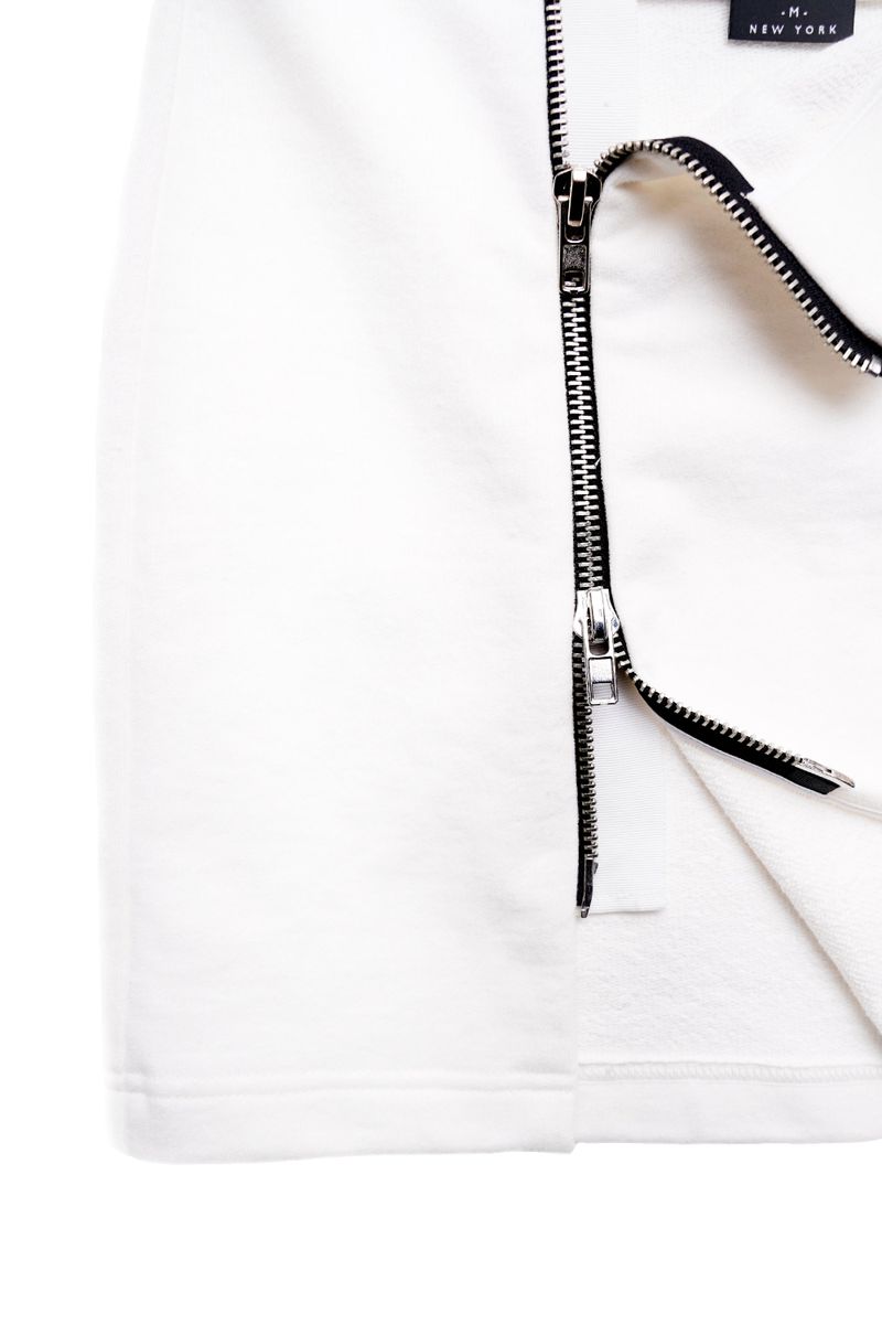 Zip Up Mini Skirt