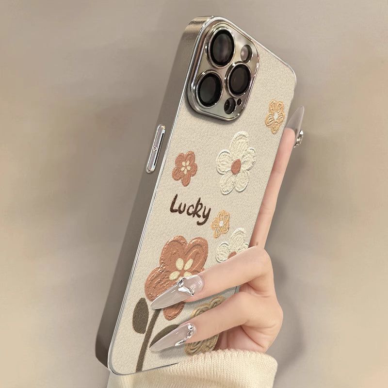 CLAIT AOUF(クレイト アウフ)の「オイルペインティングフラワースマホケース for iPhone 16(スマホグッズ/小物)」