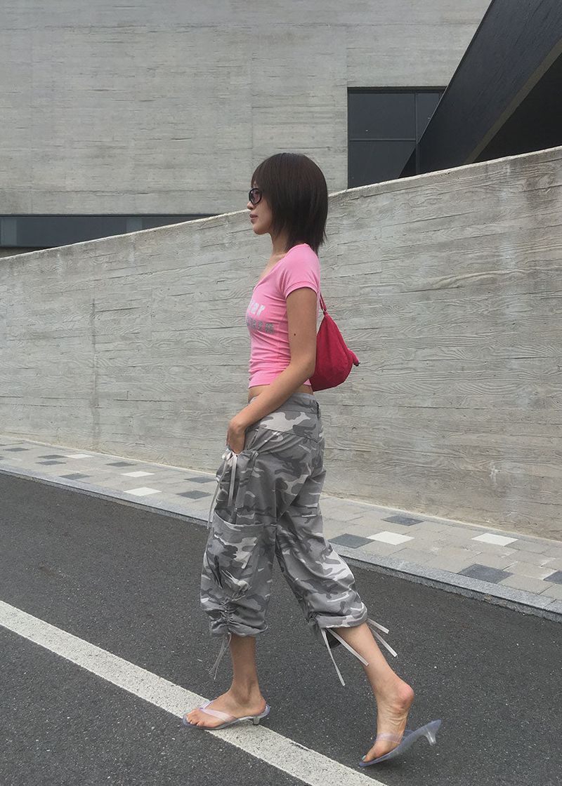 CAMO CAPRI PANTS (2color)