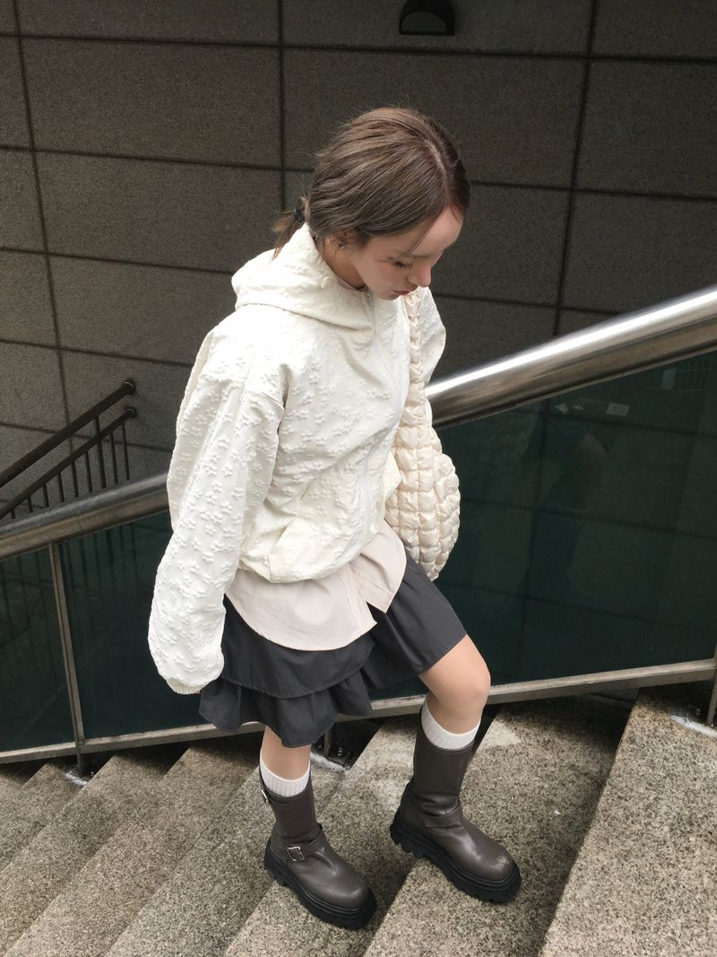 Mute Unbalanced Layered Skirt (3c)