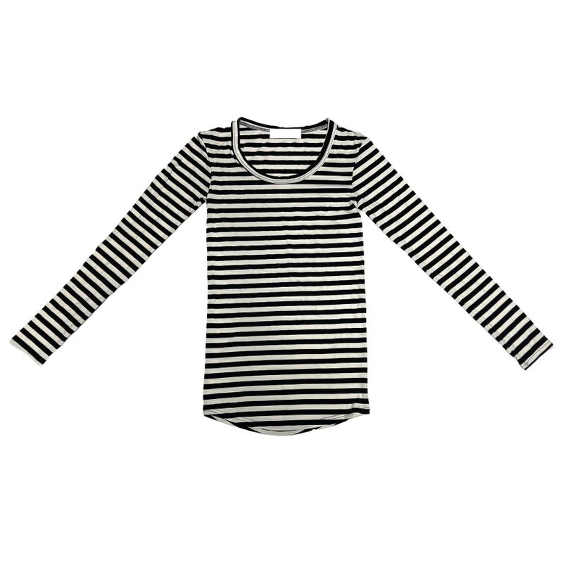 ストライプロングTシャツ