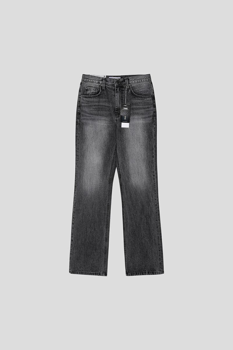 +5cm Grayish Stone Bootcut Denim Pants (336)