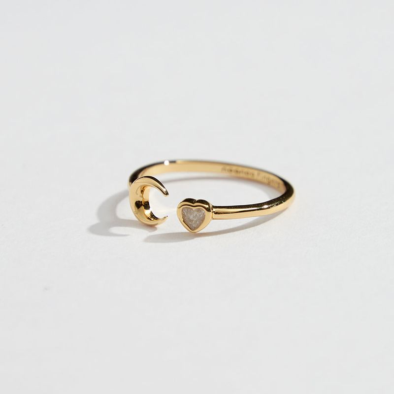 HEART CRESCENT RING
