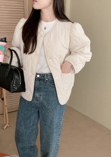 SHOPPERLAND（ショッパーランド）の「キルティングショートダウンジャケット (2color)（Jackets/Outerwear）」