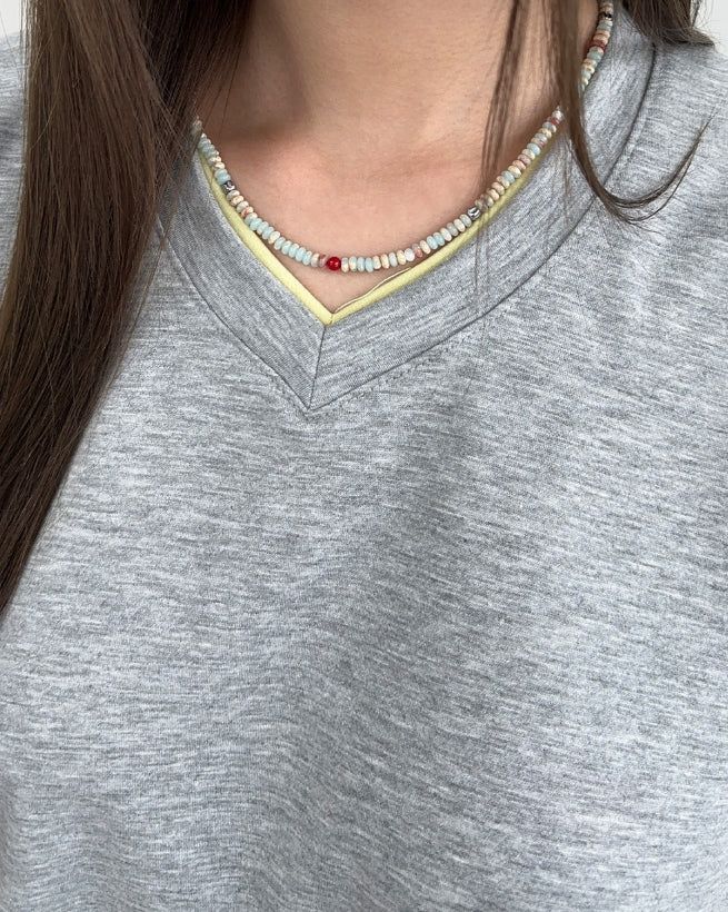SATIIIZ（サティーズ）の「Lyle Blue Bead Necklace（Accessories）」