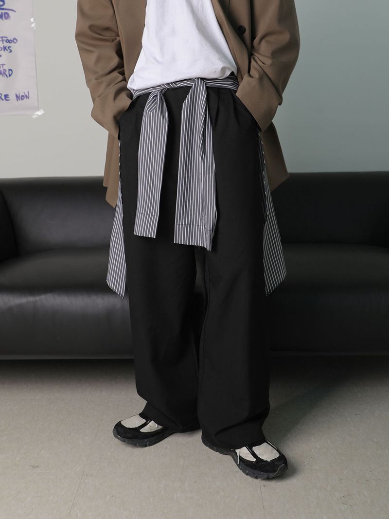 3 TAP Shirt Layered Slacks (2color)