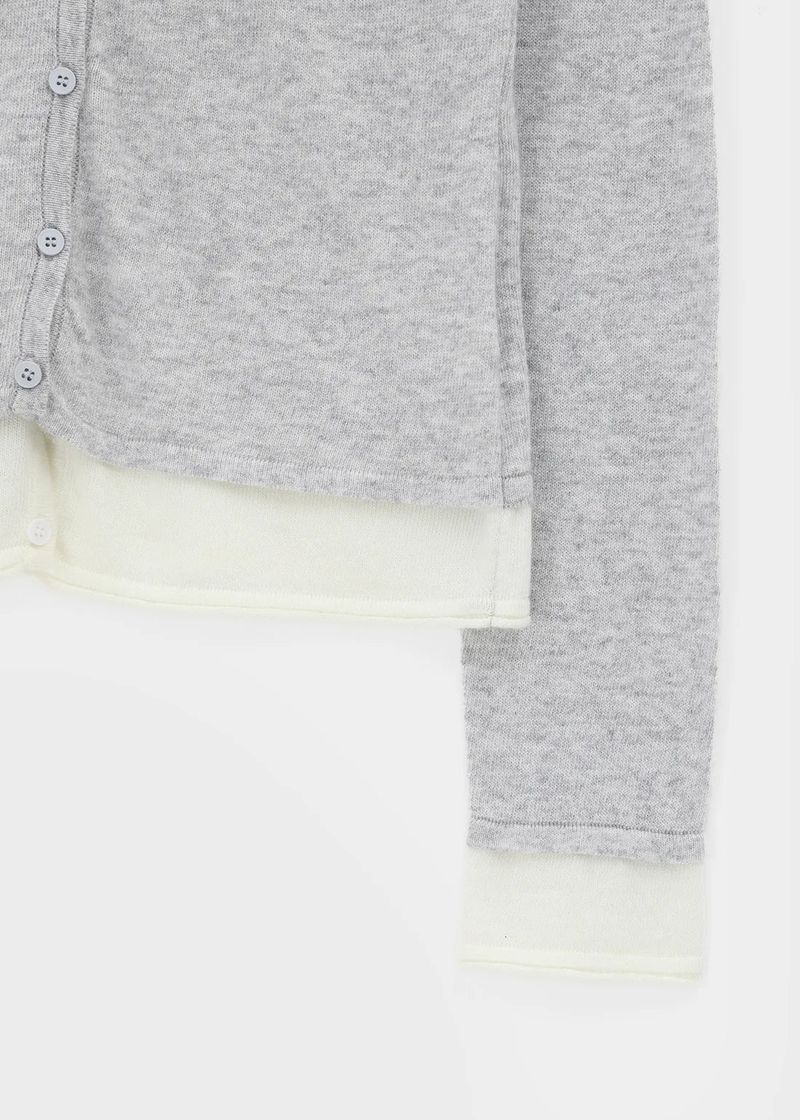 [MADE] Basini Layered V-Neck Cardigan