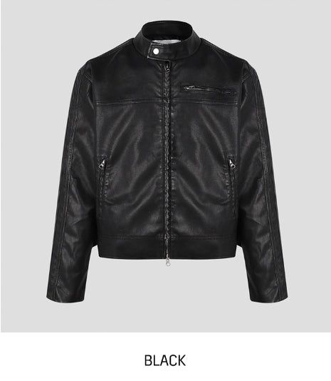 Kien Vintage Trackline Leather Jacket