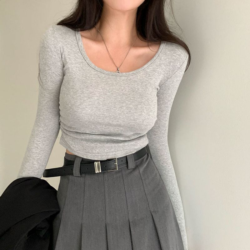 [Belt set/Recommended!] Rose Pleated Long Skirt
