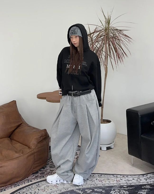 Rickle Yoke Pintuck Sweatpants