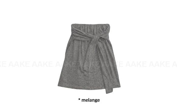 KNOT TIE MIDI SKIRT