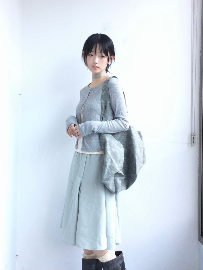 soft garden flare skirt