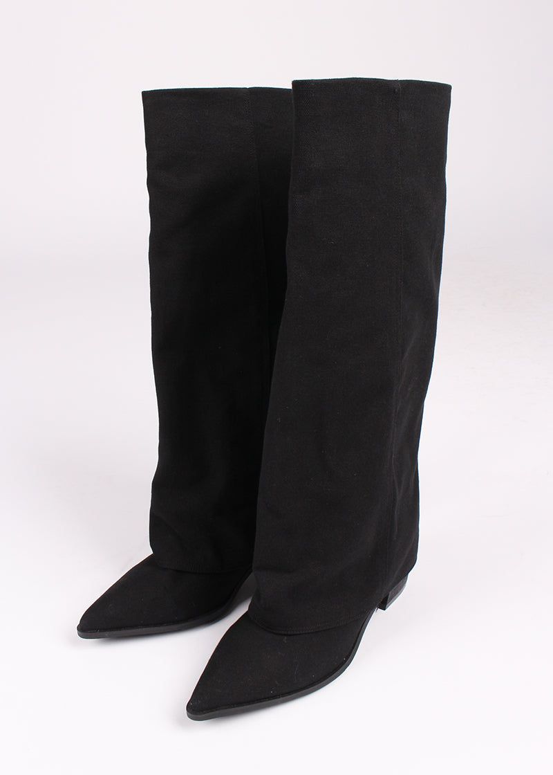 LINEN WESTERN BOOTS