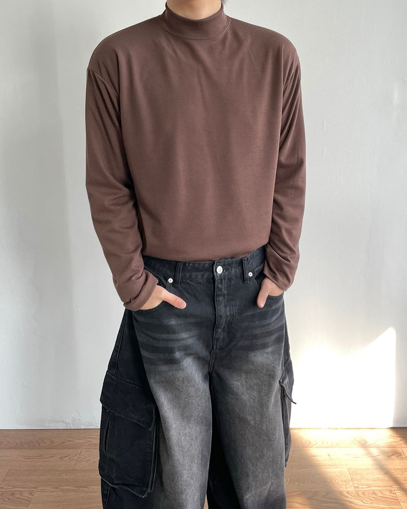 Winter mockneck knit