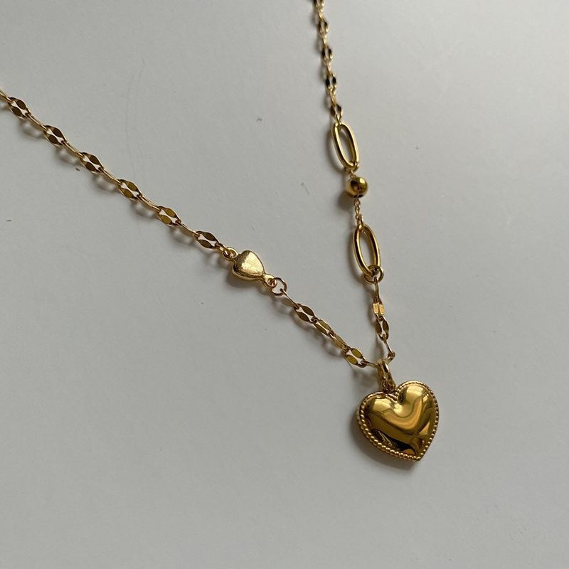 lal Chubby Heart Ball Unique Two-Way Necklace