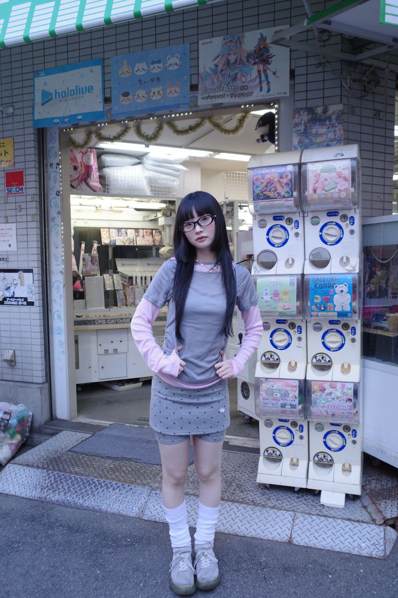 ドット スカート パンツ