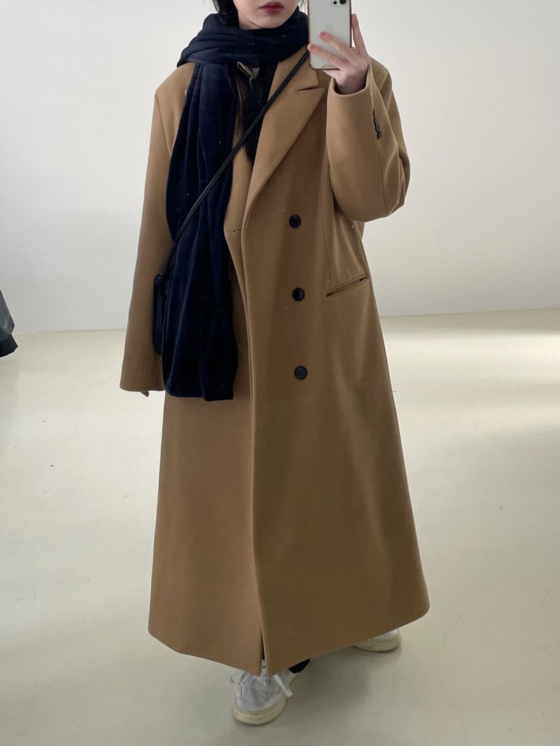 Rio three-button classic long coat