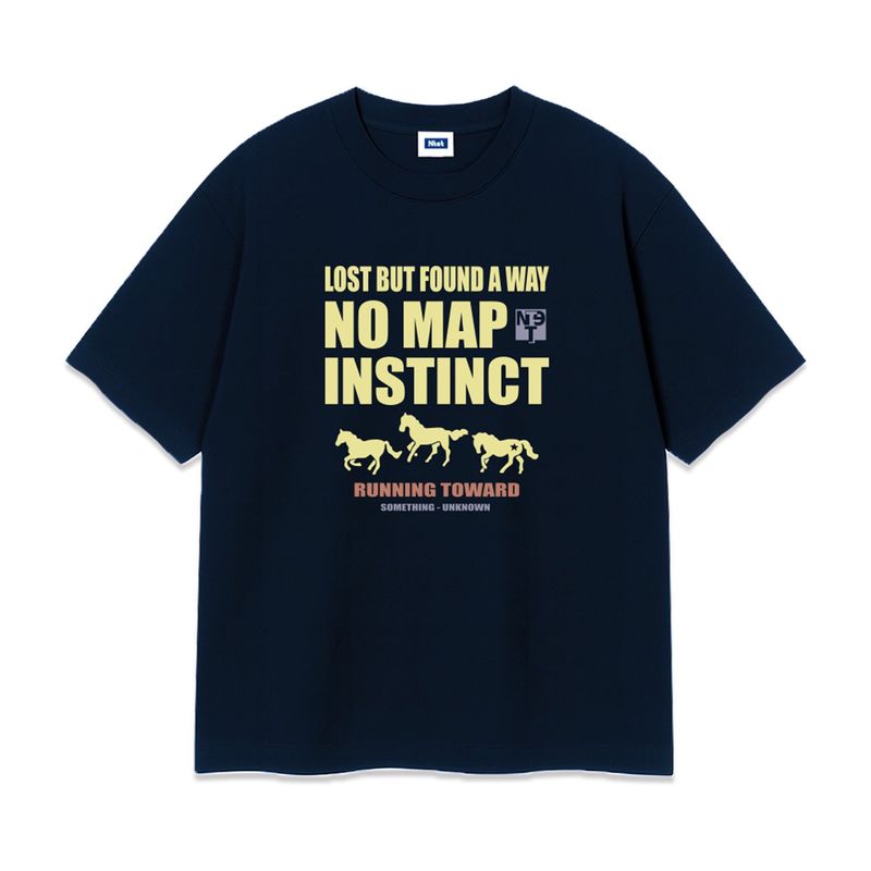 no map instinct over fit t-shirt (4color)
