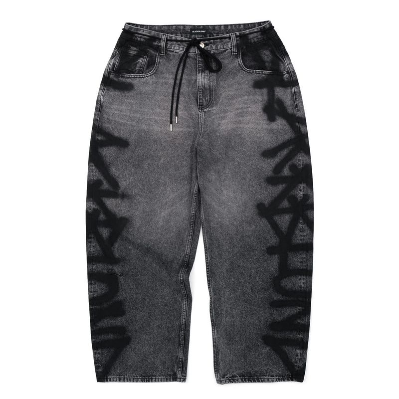 BBD Side Sprayed Custom Denim Pants (Vintage Black)