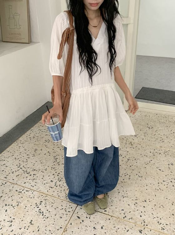 Hare Summer Wide Denim Pants